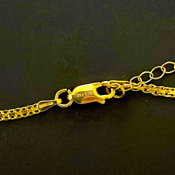 EUC Gold plated over SS Necklace and Earrings Set - Picture 2 of 6